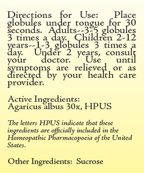 Agaricus Albus 30X Homeopathic Medicine by True Botanica