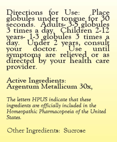 Argentum Metallicum 30X homeopathic medicine by True Botanica