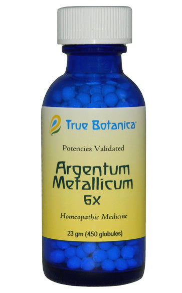 Argentum Metallicum 6x homeopathic medicine by True Botanica