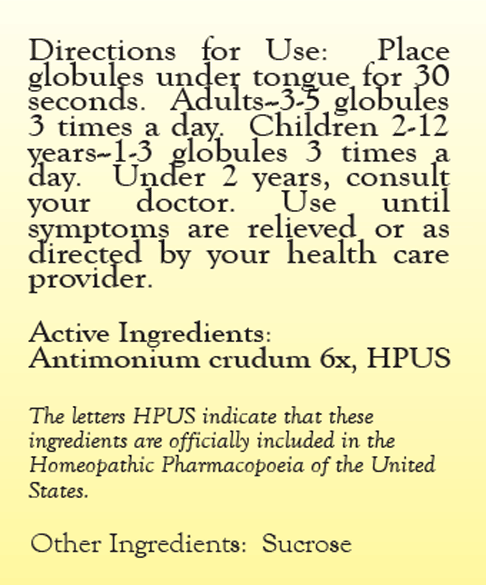 Antimonium Crudum 6X