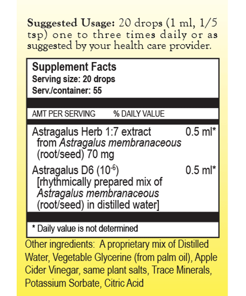 Astragalus Complex Herbal Tincture by True Botanica dietary supplement