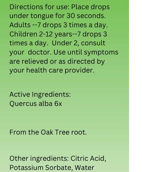 Quercus Radix 6X homeopathic product by True Botanica