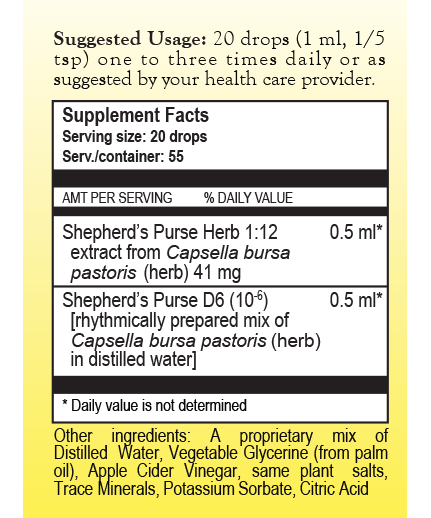 Shepherd's Purse Complex Herbal Tincture