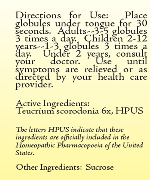 Teucrium Scorodonia 6X