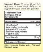 Onyx Pentas by True Botanica dietary supplement