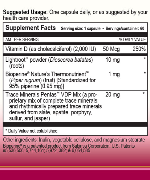 Vitamin D by True Botanica supplement box