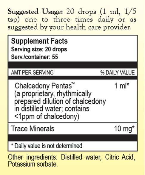 Chalcedony Pentas by True Botanica dietary supplement