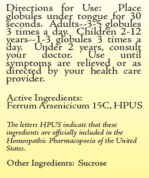 Ferrum Arsenicosum 15C homeopathic medicine by True Botanica